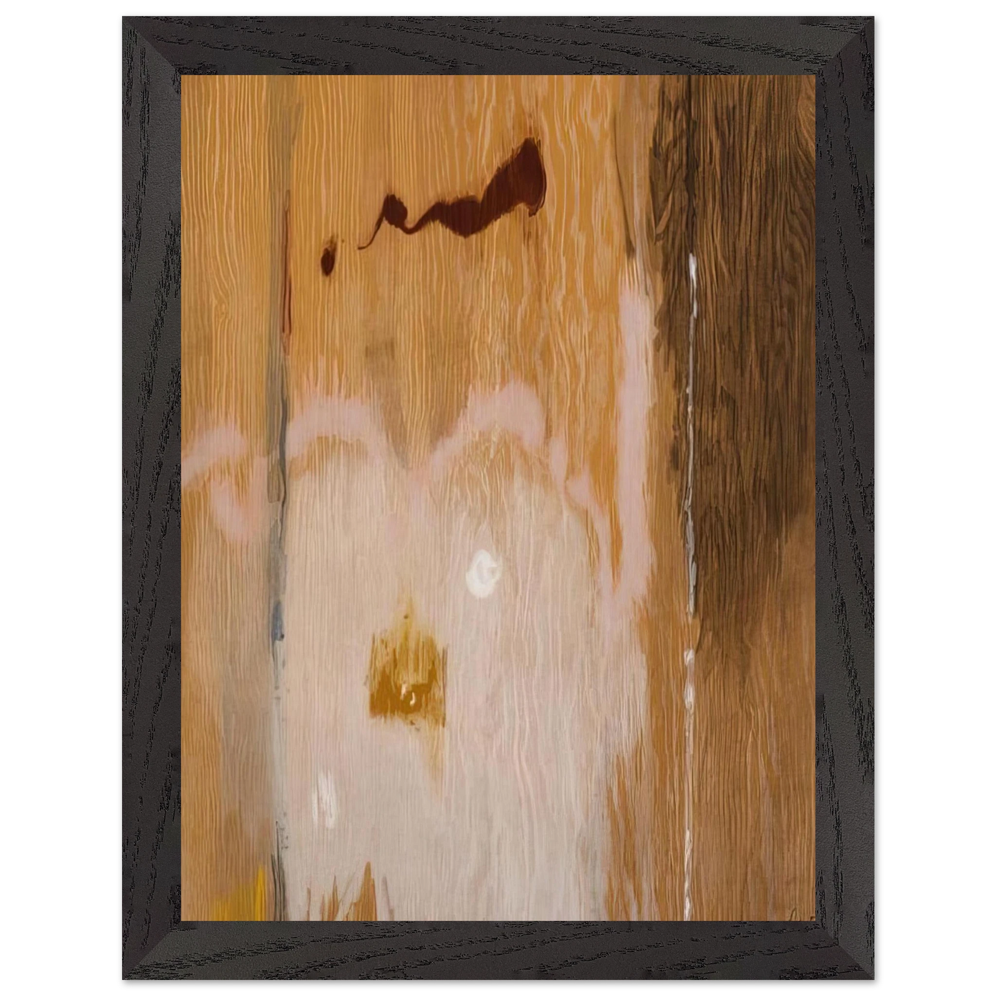 Helen Frankenthaler - Tales of Genji VI - 1998 Wall art - 27x35 cm / 11x14 inches - Premium Wooden Framed Poster With Fine Art Paper-canvas - Black frame