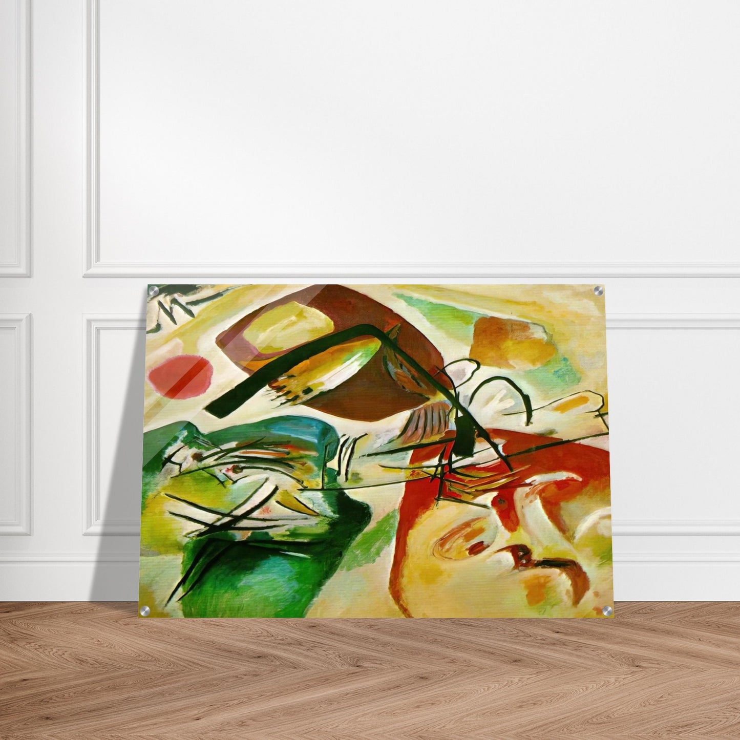 PICTURE WITH A BLACK ARCH 1912 - Wassily Kandinsky Acrylic Print - 70x100 cm / 28x40″ inches