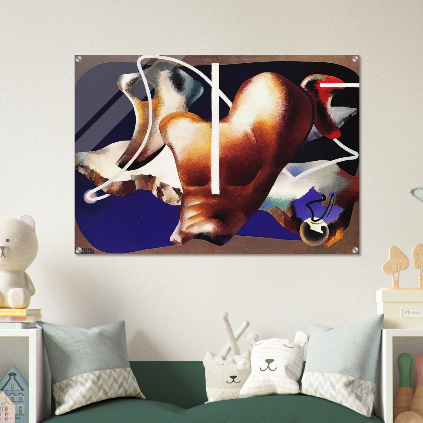 SUPERAMENTO TERRESTRE 1932 - Enrico Prampolini Acrylic Print - 70x100 cm / 28x40″ inches