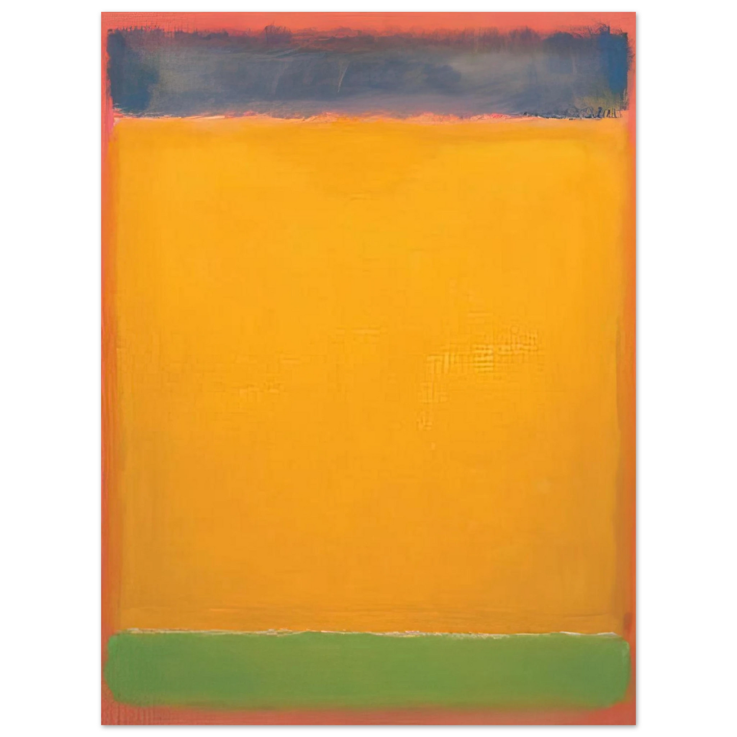 Mark Rothko - United Blue, Yellow, Green on Red - 1954 Wall Art - 21x29.7 cm / 8x12" - Fine Art Poster - -