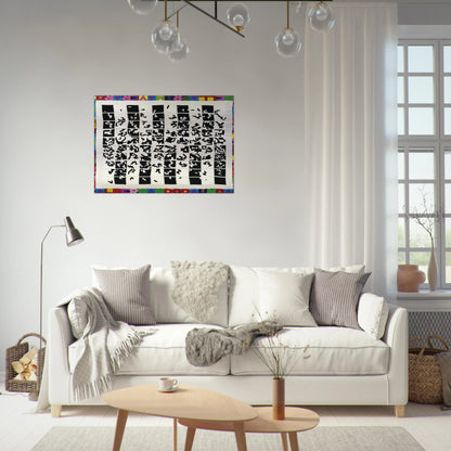 ALTERNANDO DA UNO A CENTO E VICEVERSA 1977 - Alighiero Boetti Brushed Aluminum Print - 70x100 cm / 28x40 inches | Alighiero Boetti Aluminum Print | Alighiero Boetti Prints