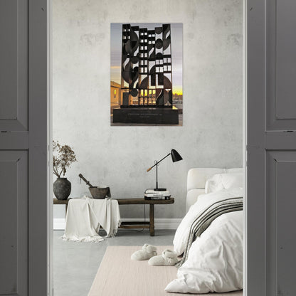 ATMOSHERE AND ENVIRONMENT XII 1970 - Louise Nevelson Brushed Aluminum Print - 70x100 cm / 28x40 inches | Louise Nevelson Aluminum Print | Louise Nevelson Prints