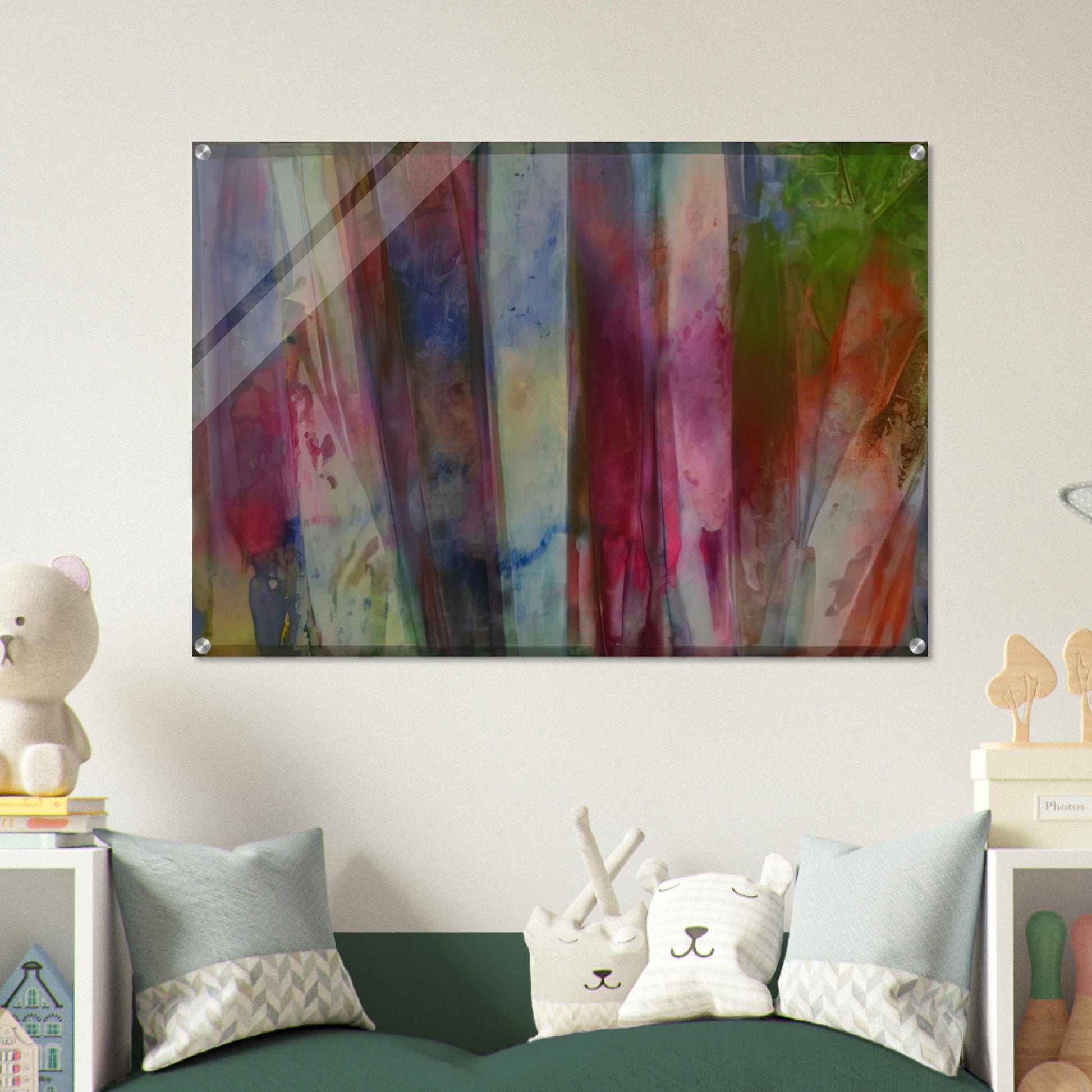 Rainfall - Sam Gilliam Acrylic Print - 70x100 cm / 28x40″ inches