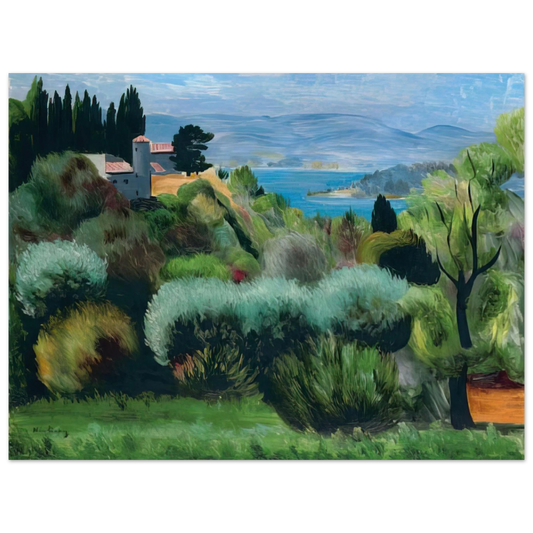Moise Kisling - SANARY LANDSCAPE 1937  75x100 cm / 30x40inches Fine Art Poster
