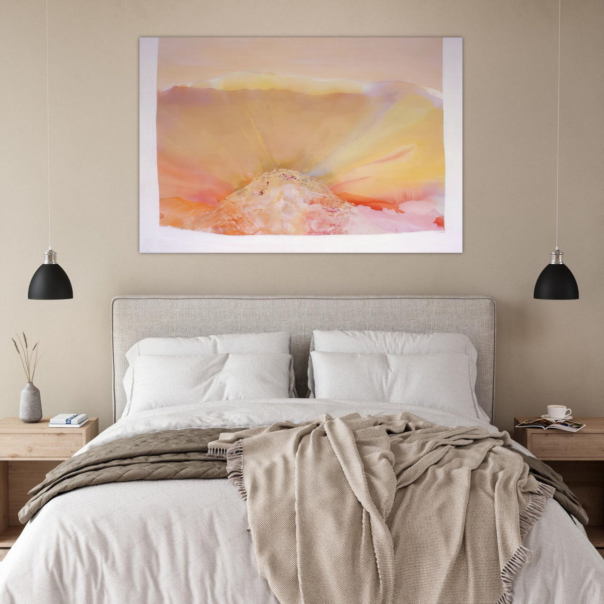 Eye Of The Pyramid Version I - 1988 - Ronnie Landfield Art Prints - 100x150 cm / 40x60″ inches | Ronnie Landfield Poster | Ronnie Landfield Prints