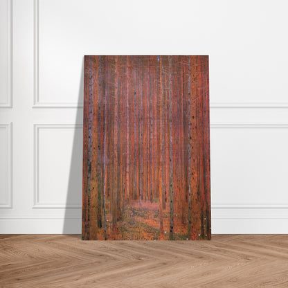 FIR FOREST I - Gustav Klimt Brushed Aluminum Print - 70x100 cm / 28x40 inches | Gustav Klimt Aluminum Print | Gustav Klimt Prints