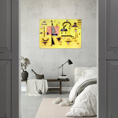 DECISIVE PINK 1932 - Wassily Kandinsky Acrylic Print - 70x100 cm / 28x40″ inches | Wassily Kandinsky Wall Art | Wassily Kandinsky Prints