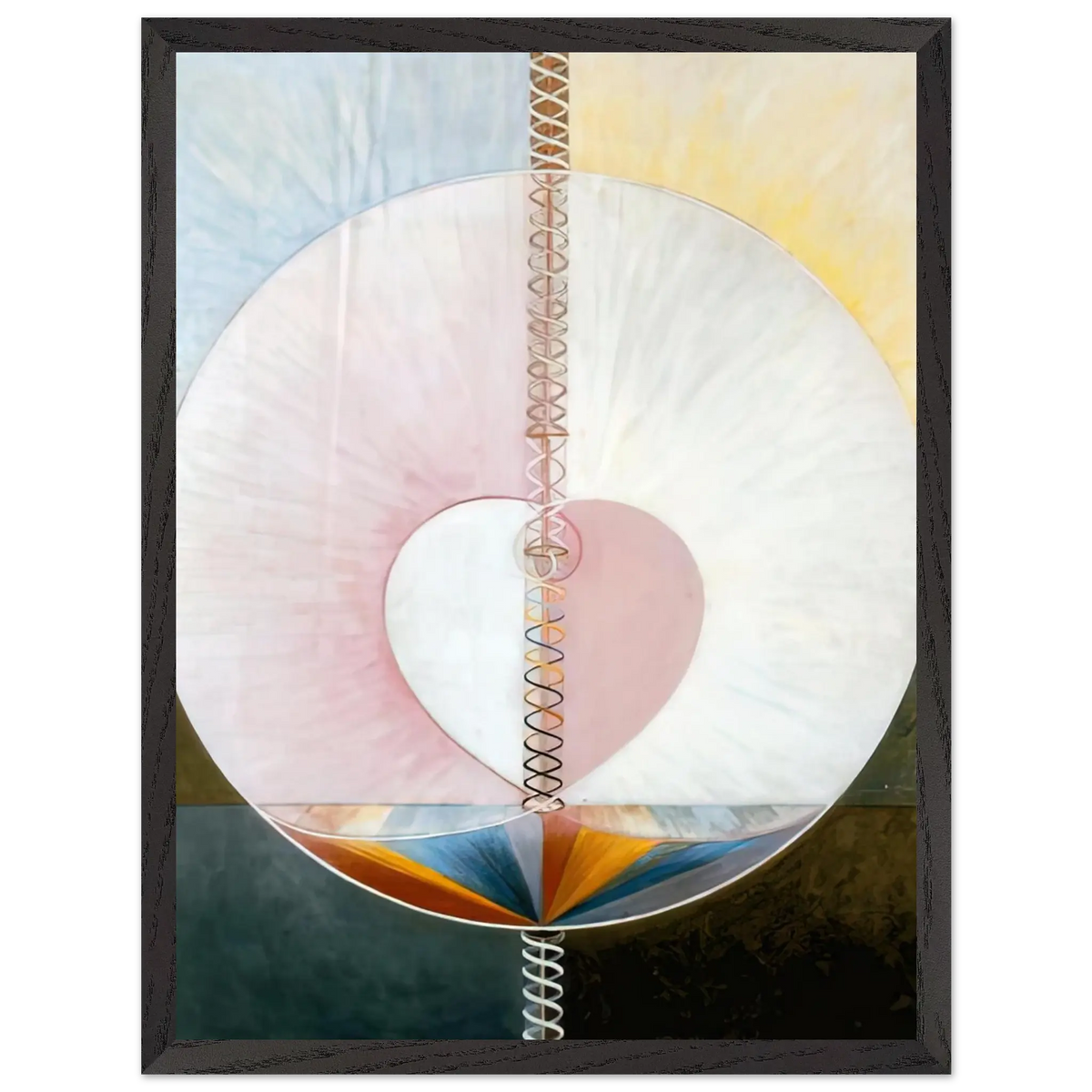 Hilma af Klint - WHAT A HUMAN BEING IS 1910 Wall art - 30x45 cm / 12x18 Inches - Fine Art Poster - -