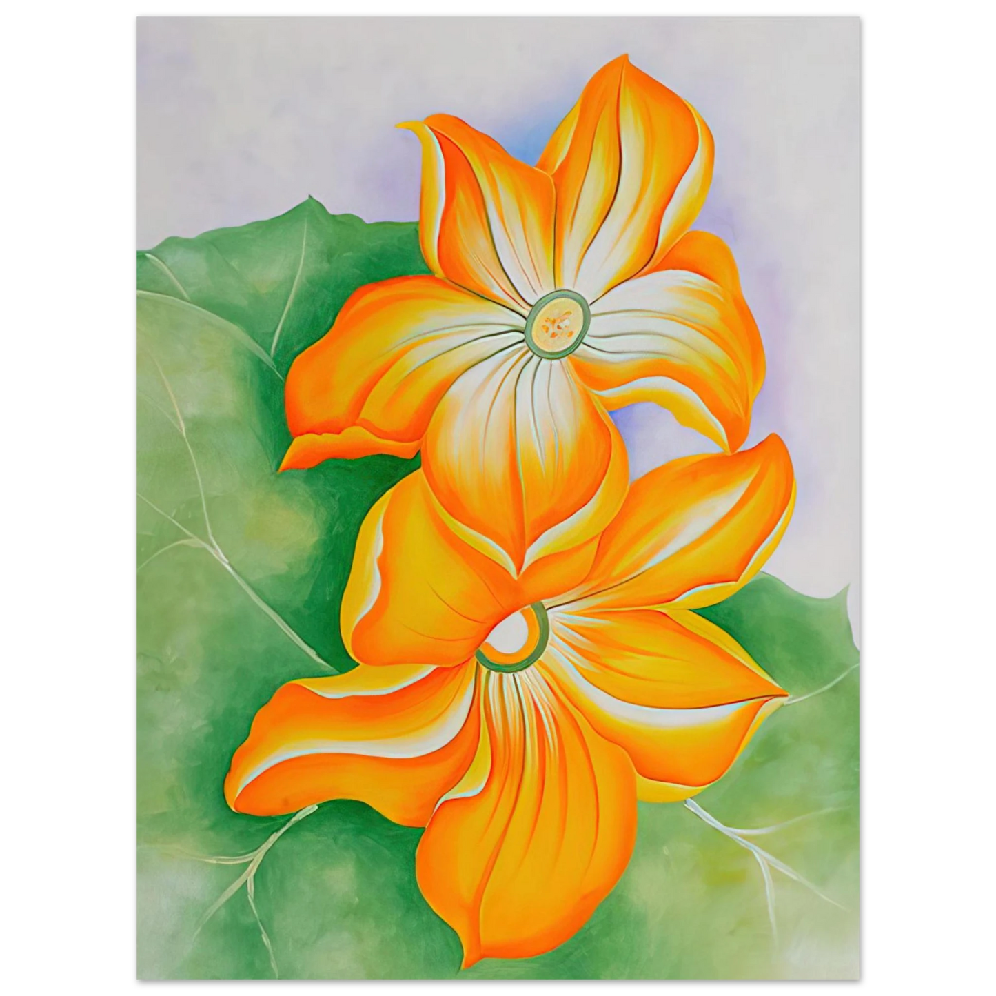 Georgia O'Keeffe - Squash Blossoms Fine Art Poster