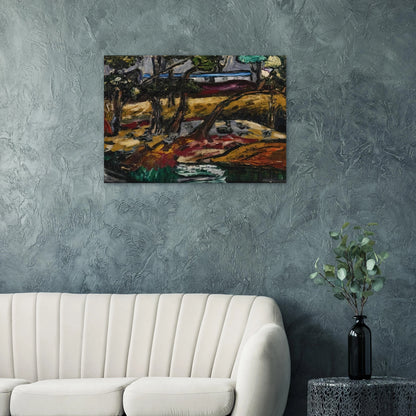 Landscape - Expressionism - Forrest Bess Brushed Aluminum Print - 70x100 cm / 28x40 inches | Forrest Bess Aluminum Print | Forrest Bess Prints