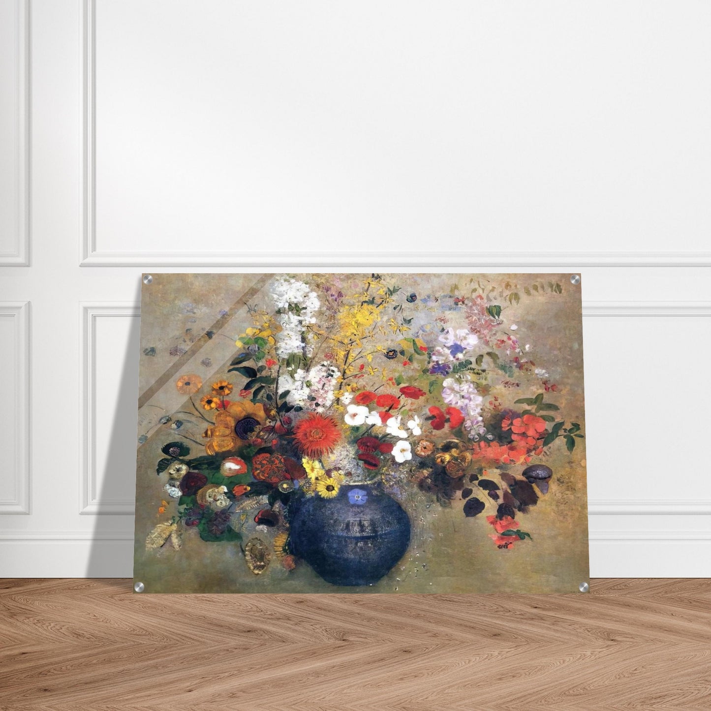 FLOWERS 1909 - Odilon Redon Acrylic Print - 70x100 cm / 28x40″ inches