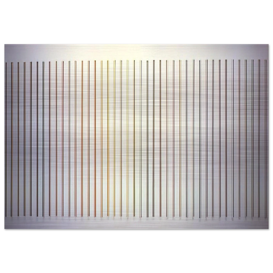 Color Needles - 1984 - Gene Davis Brushed Aluminum Print - 70x100 cm / 28x40 inches | Gene Davis Aluminum Print | Gene Davis Prints