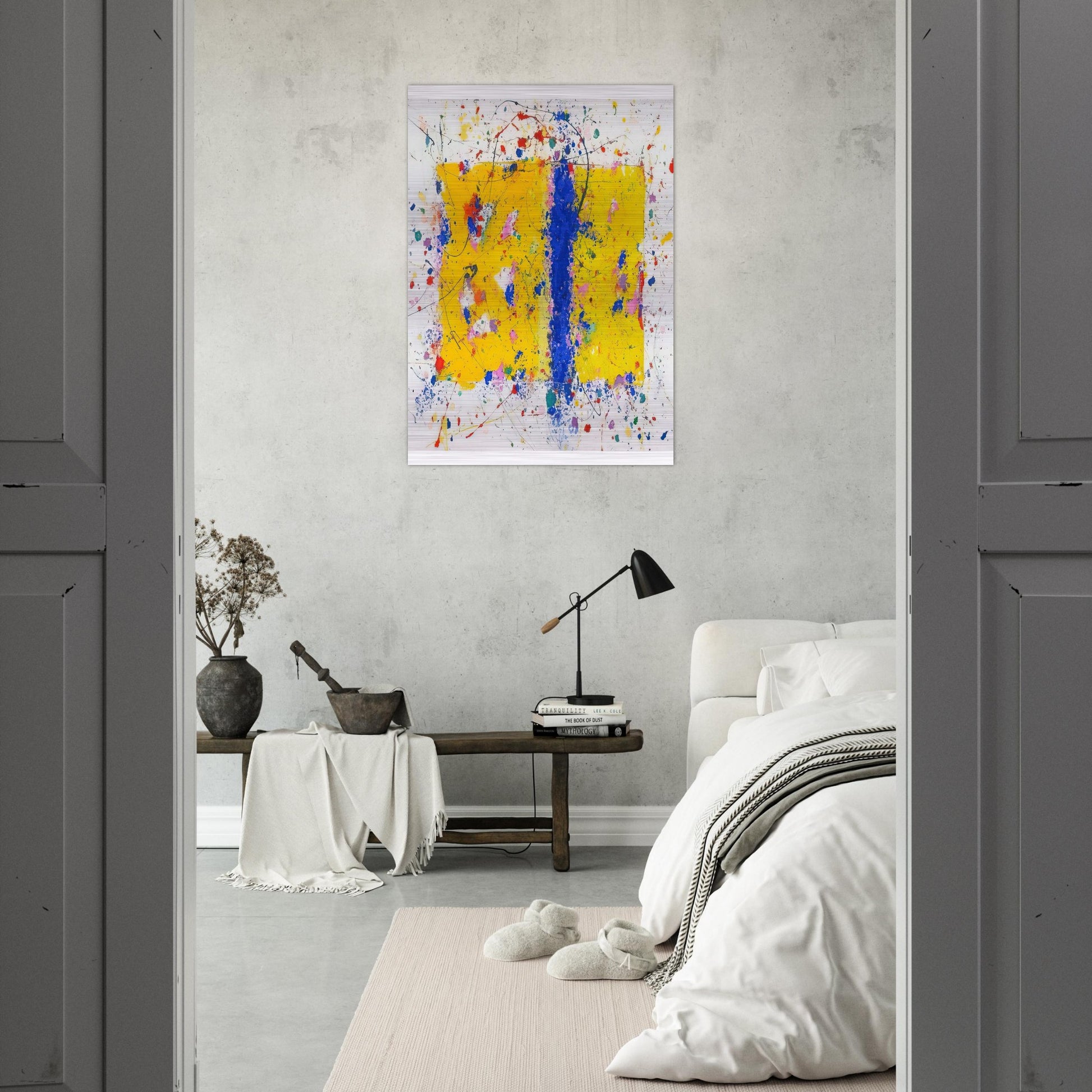Light in Itself - Sam Francis Brushed Aluminum Print - 70x100 cm / 28x40 inches | Sam Francis Aluminum Print | Sam Francis Prints