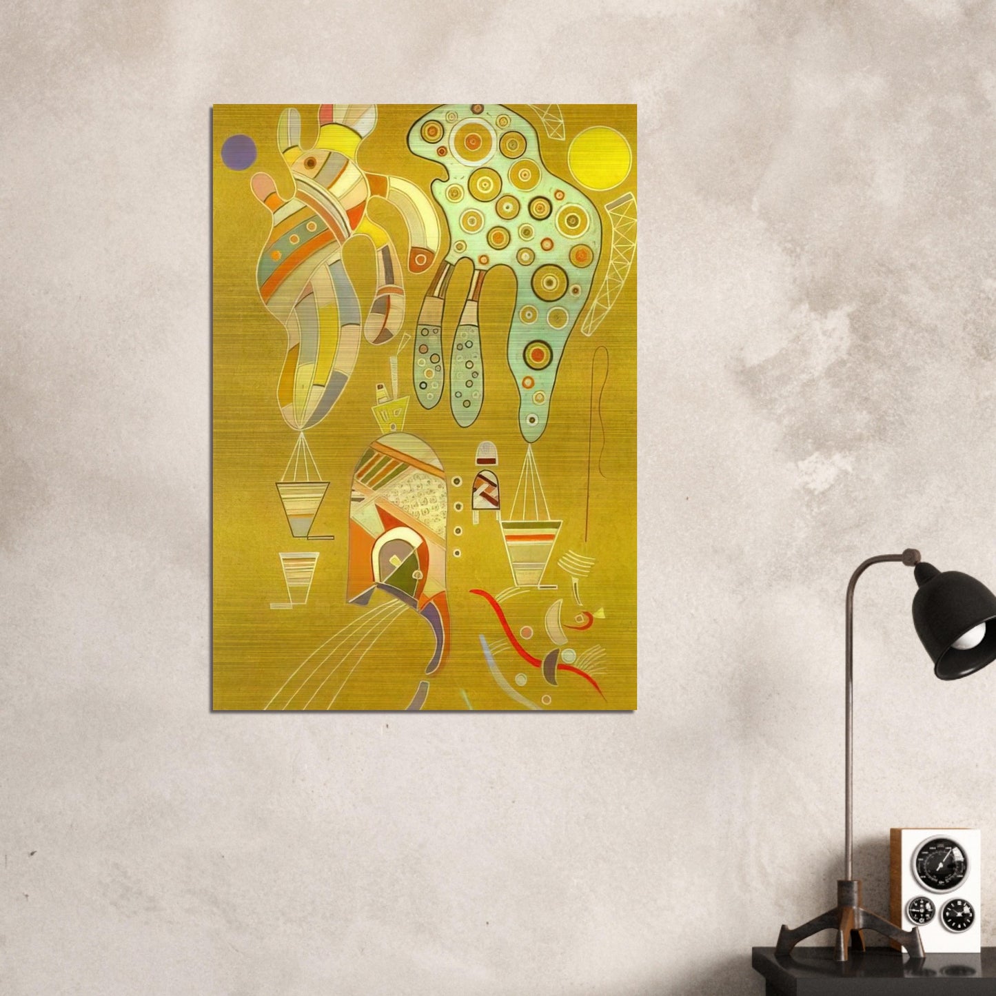 UNTITLED 1941 - Wassily Kandinsky Brushed Aluminum Print - 70x100 cm / 28x40 inches | Wassily Kandinsky Aluminum Print | Wassily Kandinsky Prints