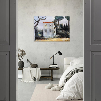 LA CASA ABBANDONATA 1930 - Carlo Carra Brushed Aluminum Print - 70x100 cm / 28x40 inches | Carlo Carra Aluminum Print | Carlo Carra Prints