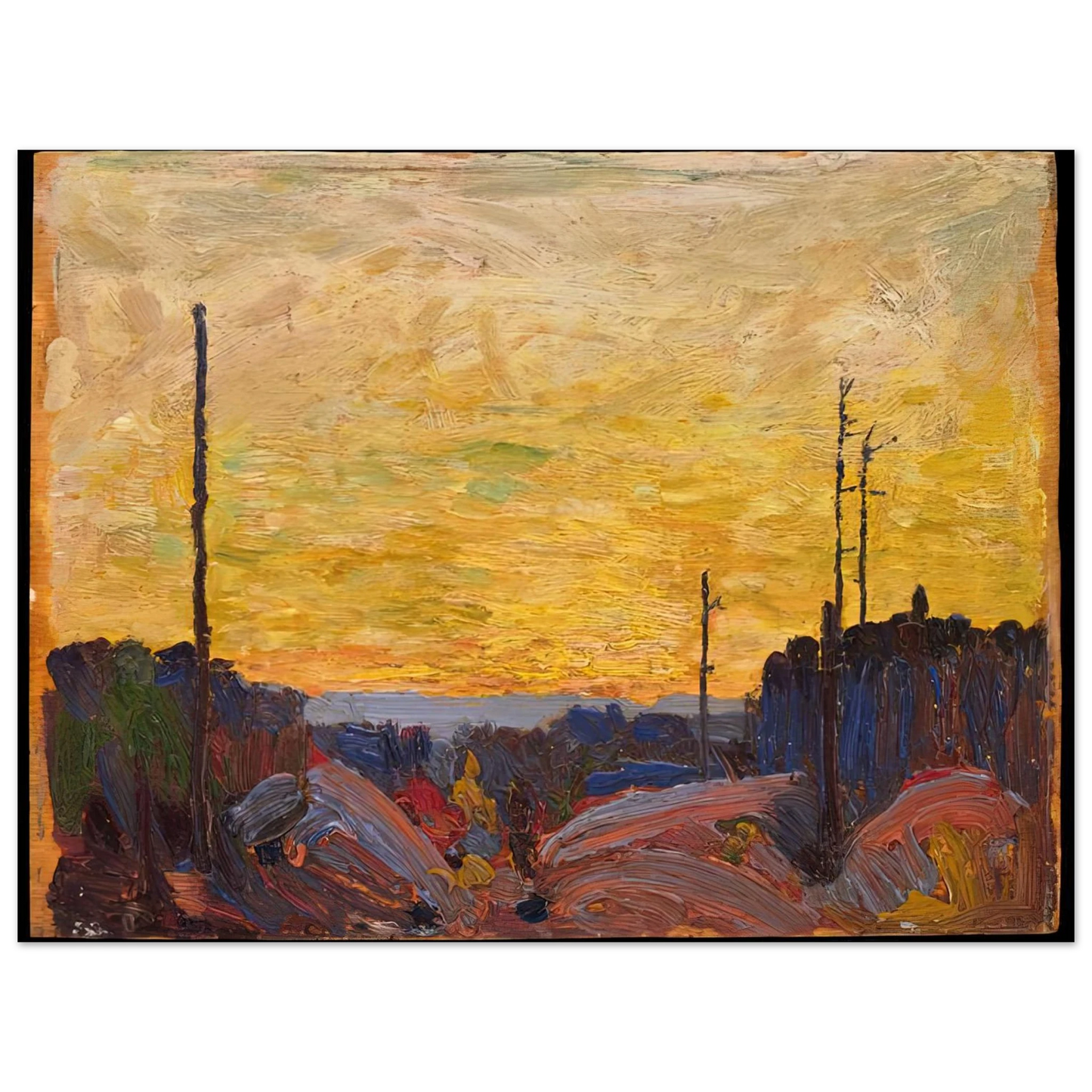 Tom Thomson - BURNED OVER LAND 1916  75x100 cm / 30x40inches Fine Art Poster