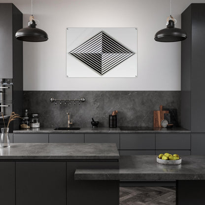 Black and White - 1952 - Carmen Herrera Acrylic Print - 70x100 cm / 28x40″ inches