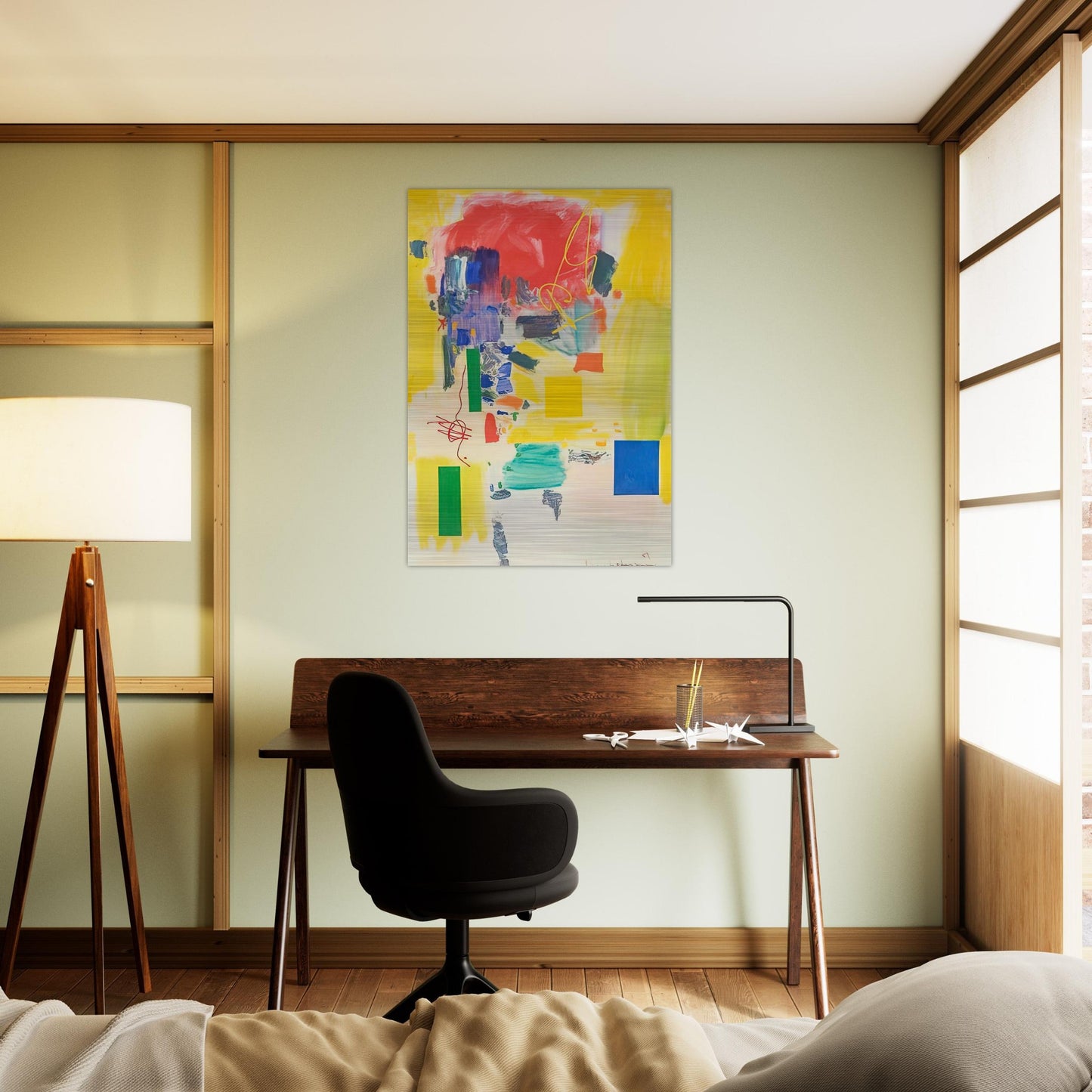 Golden Splendor - Hans Hofmann Brushed Aluminum Print - 70x100 cm / 28x40 inches | Hans Hofmann Aluminum Print | Hans Hofmann Prints