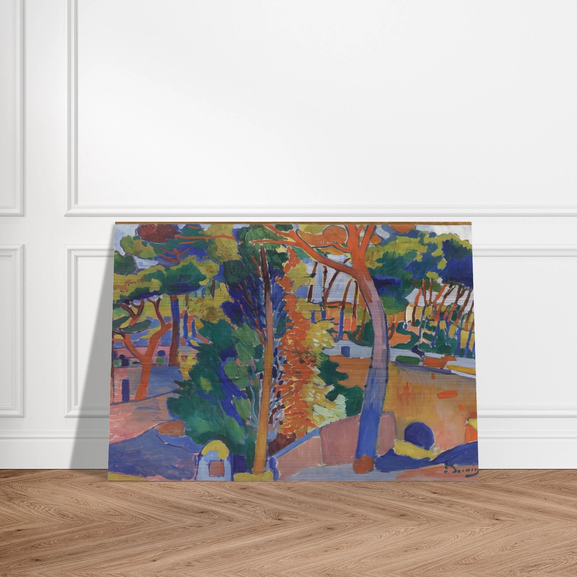 BRIDGE OVER THE RIOU 1906 - Andre Derain Brushed Aluminum Print - 70x100 cm / 28x40 inches | Andre Derain Aluminum Print | Andre Derain Prints