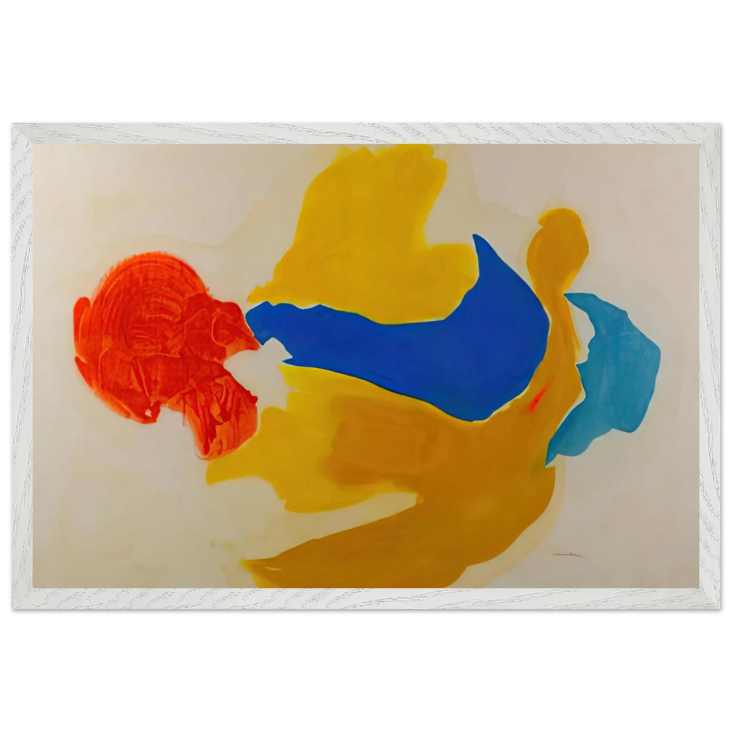 Helen Frankenthaler - Blue Jay - 1963  United States Wall art - 15x20 cm / 6x8 Inches - Fine Art Poster - -