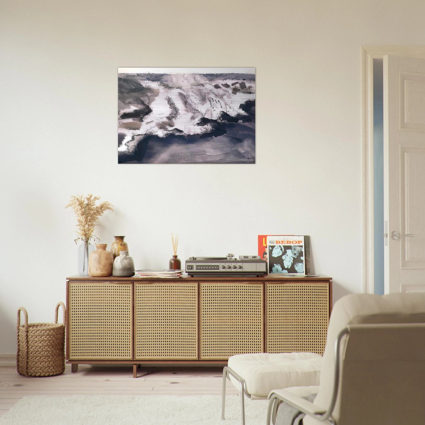Off York Island - 1922 - John Marin Brushed Aluminum Print - 70x100 cm / 28x40 inches | John Marin Aluminum Print | John Marin Prints