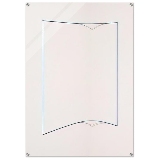 Blue Day-glo Corner Piece - 1968 - Fred Sandback Acrylic Print - 70x100 cm / 28x40″ inches | Fred Sandback Wall Art | Fred Sandback Prints