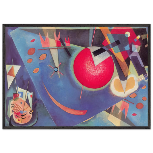 NOTDETECTED189364 - Wassily Kandinsky 70x100 cm / 28x40 inches Framed Art Print – Black Wooden Frame