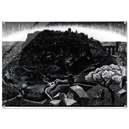 VITORCHIANO NEL CIMINO - MC Escher Acrylic Print - 70x100 cm / 28x40″ inches | Maurits Cornelis Escher Prints