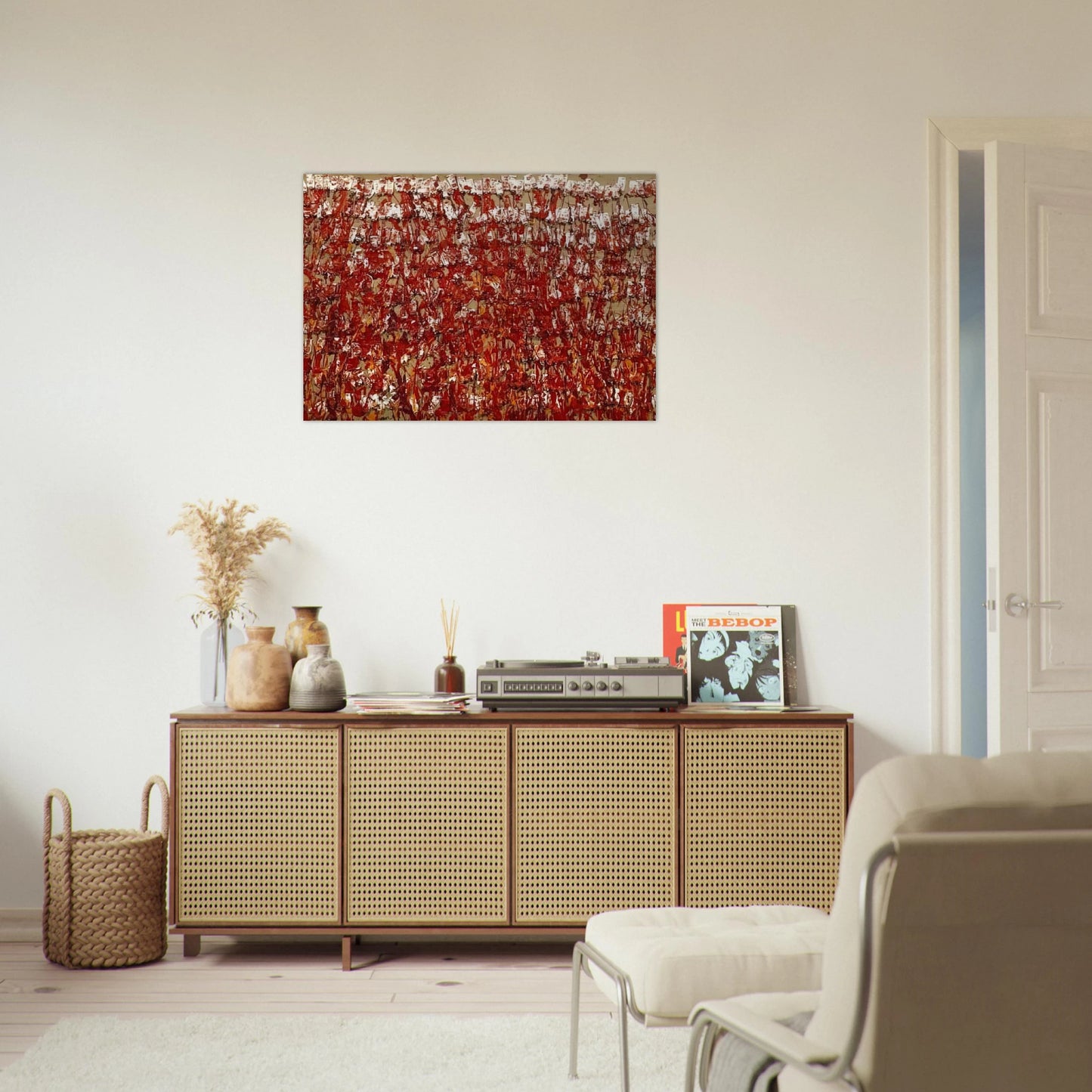 Red Tubes of Paint - 1980 - Arman Brushed Aluminum Print - 70x100 cm / 28x40 inches | Arman Aluminum Print | Arman Prints