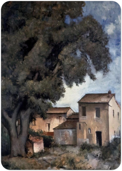 MERIGGIO 1927 By Carlo Carra Pack of 10 Post Cards | Carlo Carra Post Cards | A6 (10.5 x 14.8 cm) - 4.1 x 5.8 inches