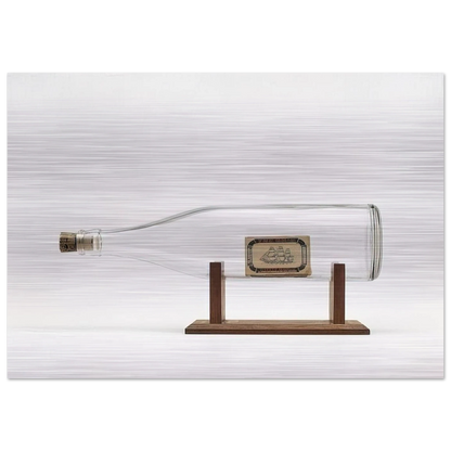 Ship in a Bottle - 1963 - Billy Apple Brushed Aluminum Print - 70x100 cm / 28x40 inches | Billy Apple Aluminum Print | Billy Apple Prints