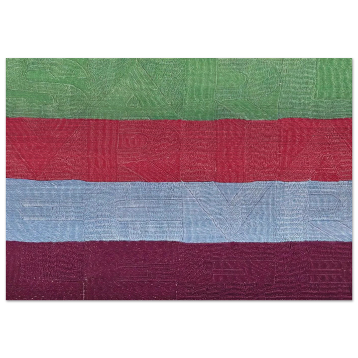 SVELARE E RIVELARE 1990 - Alighiero Boetti Brushed Aluminum Print - 70x100 cm / 28x40 inches | Alighiero Boetti Aluminum Print | Alighiero Boetti Prints