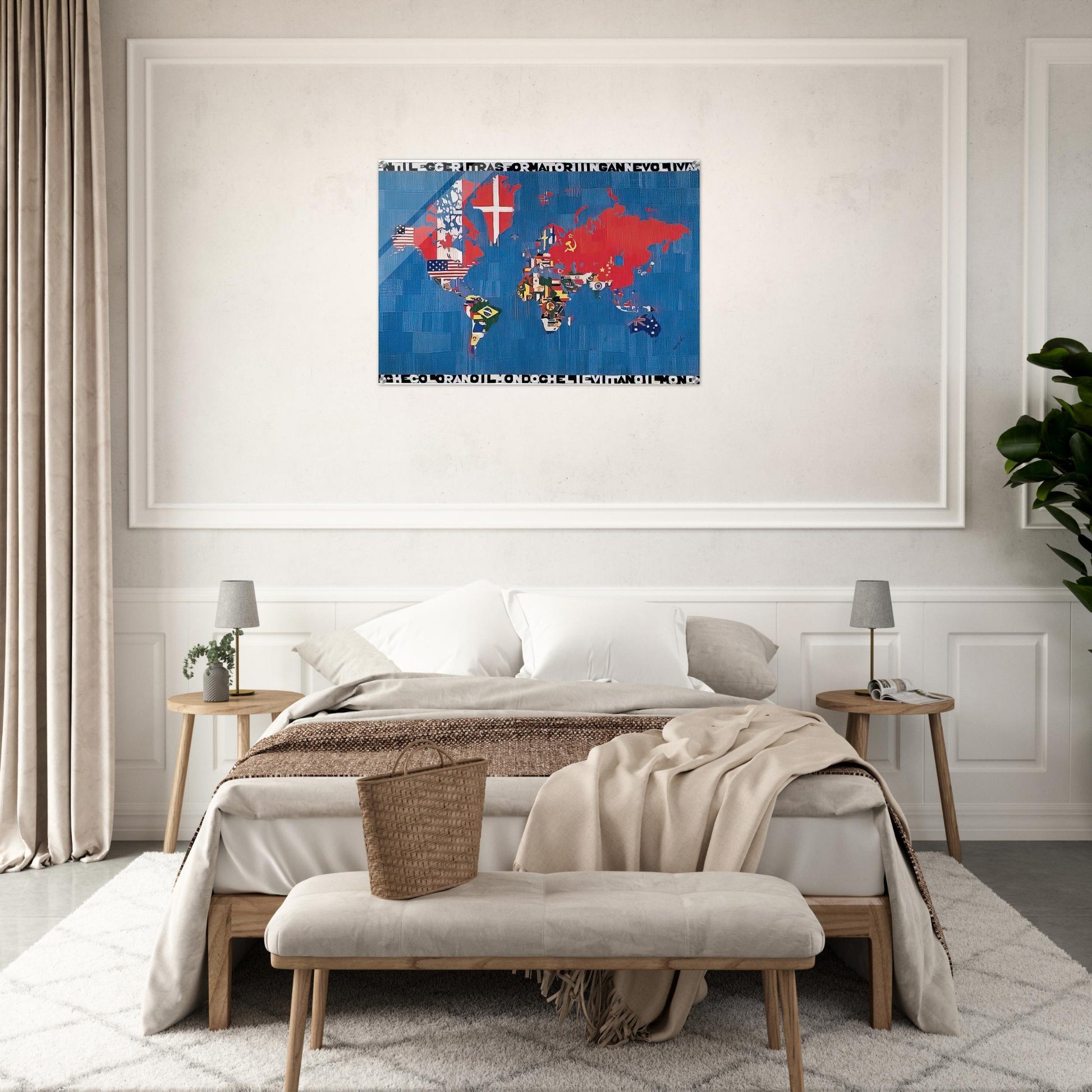 VORREI ELOGIARE IL VENTO E I VENTI CHE COLORANO - Alighiero Boetti Acrylic Print - 70x100 cm / 28x40″ inches | Alighiero Boetti Wall Art | Alighiero Boetti Prints