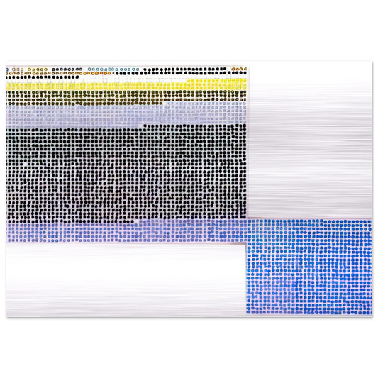 Original Fibonacci - 2001 - Jennifer Bartlett Brushed Aluminum Print - 70x100 cm / 28x40 inches | Jennifer Bartlett Aluminum Print | Jennifer Bartlett Prints