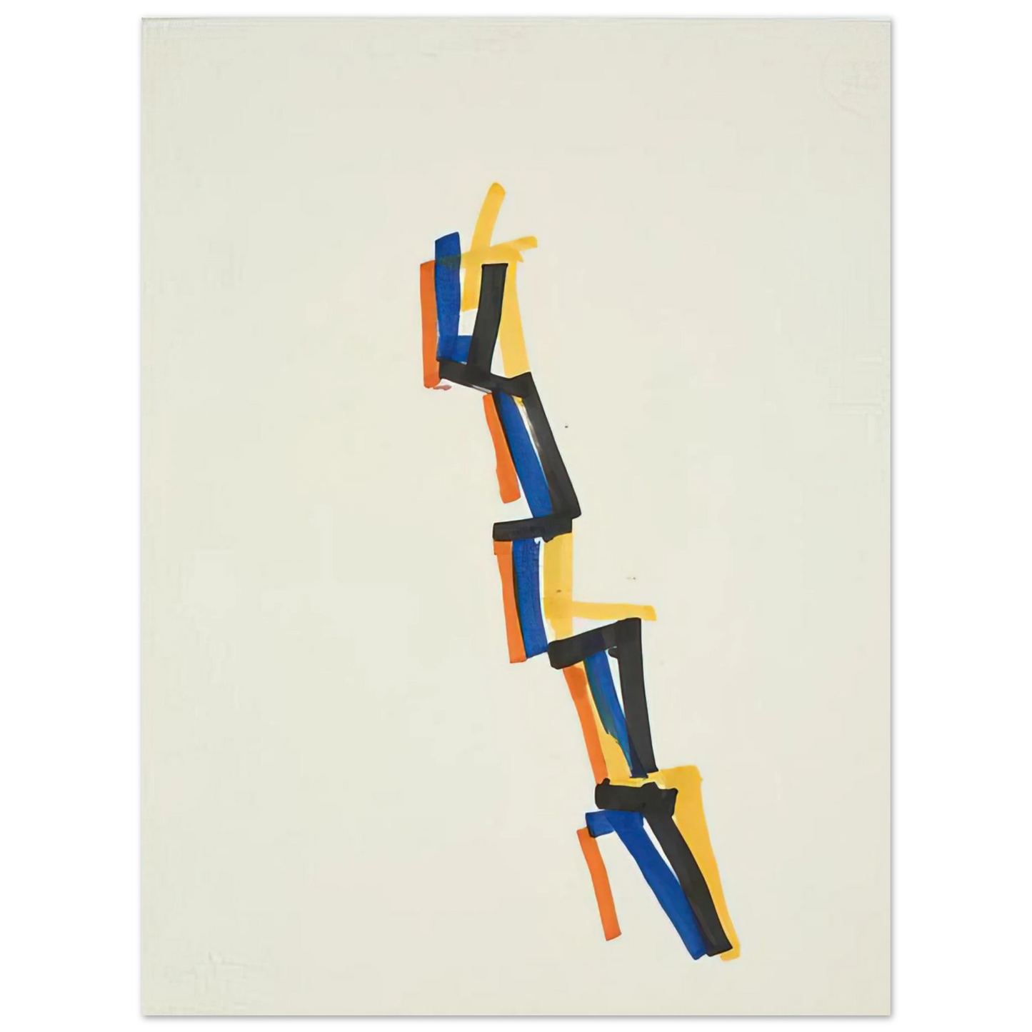 Charlotte Posenenske - Striped Picture - 1965  75x100 cm / 30x40inches Fine Art Poster