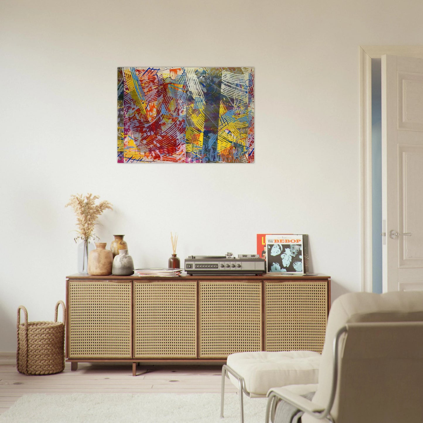 Pretty Boxes - Sam Gilliam Brushed Aluminum Print - 70x100 cm / 28x40 inches | Sam Gilliam Aluminum Print | Sam Gilliam Prints