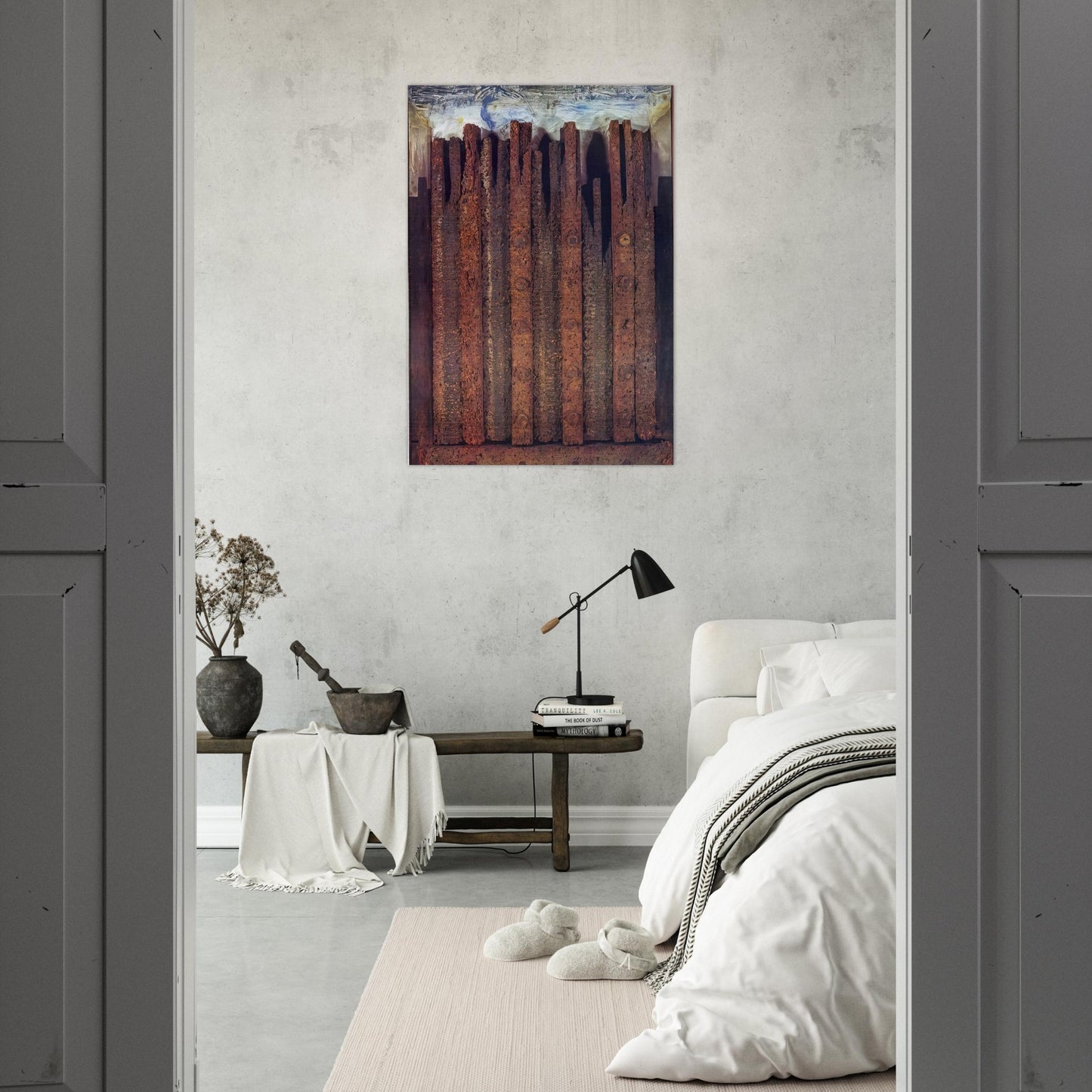 Dadaville - Max Ernst Brushed Aluminum Print - 70x100 cm / 28x40 inches | Max Ernst Aluminum Print | Max Ernst Prints