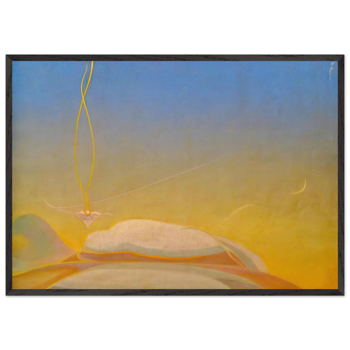 Translation - Precisionism - Agnes Lawrence Pelton 70x100 cm / 28x40 inches Framed Art Print – Black Wooden Frame