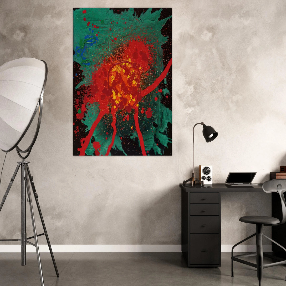 Blood Feud - 28.8.07 - 2007 - John Hoyland Art Prints - 100x150 cm / 40x60″ inches | John Hoyland Poster | John Hoyland Prints