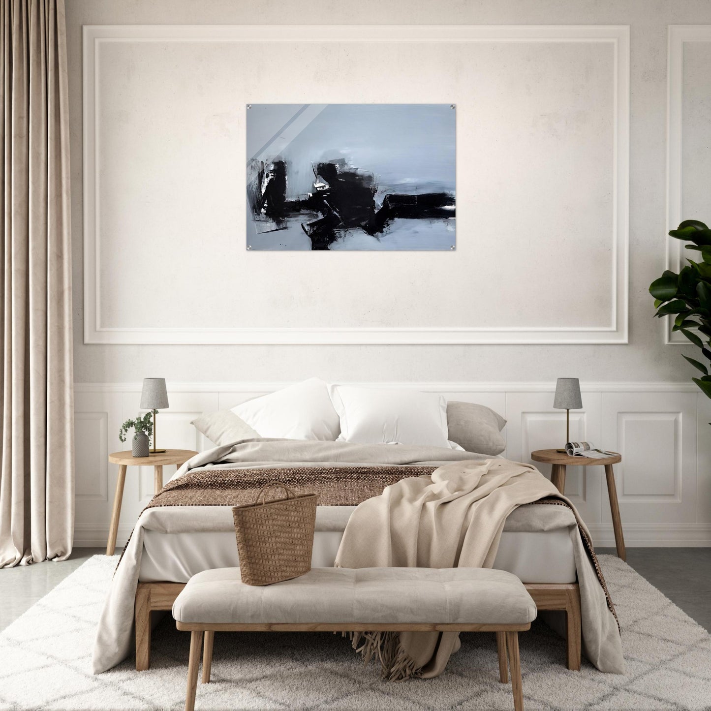 UNTITLED 1961 2 - Luis Feito Acrylic Print - 70x100 cm / 28x40″ inches