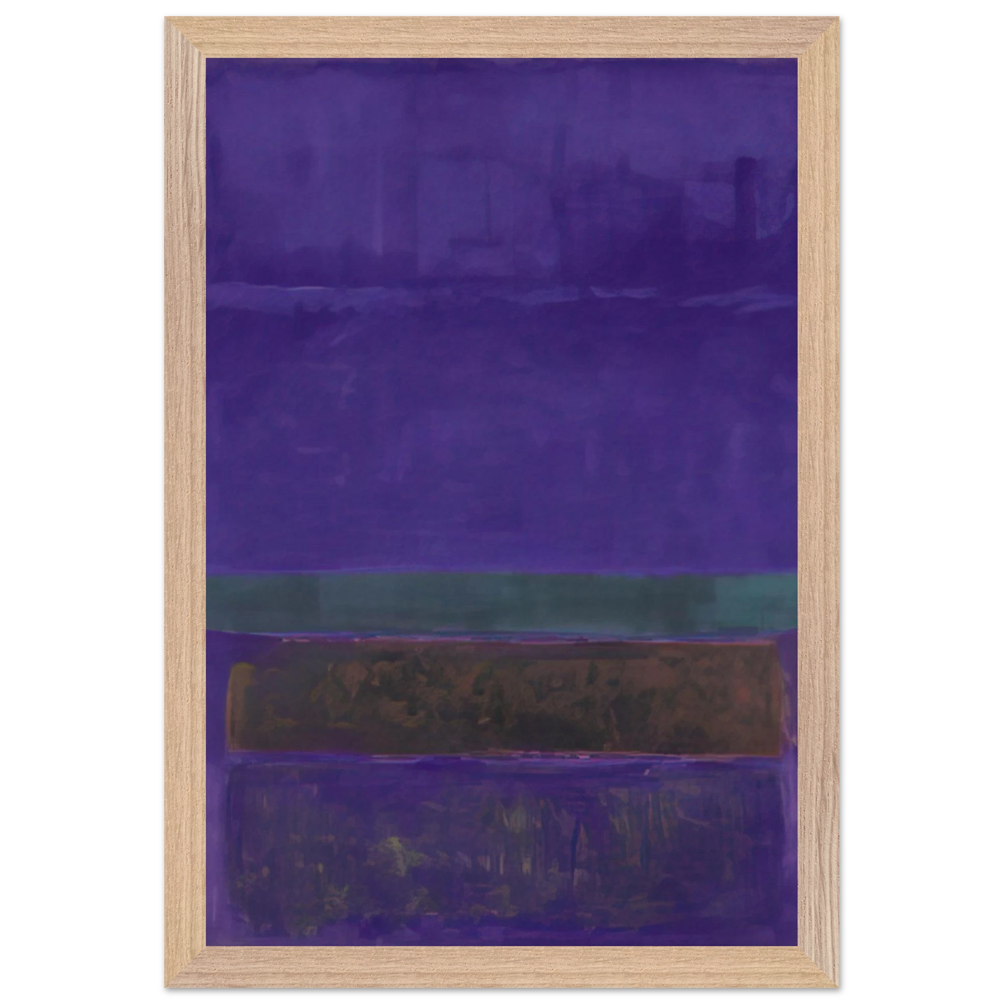 Mark Rothko - Untitled [Blue, Green, and Brown] - 1952 Wall Art - 60x80 cm / 24x32 inches - Fine Art Poster-canvas - -