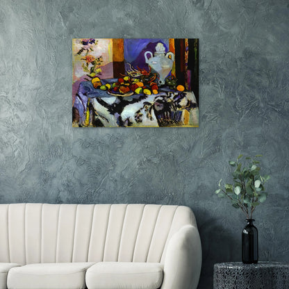 BLUE STILL LIFE - Henri Matisse Brushed Aluminum Print - 70x100 cm / 28x40 inches | Henri Matisse Aluminum Print | Henri Matisse Prints