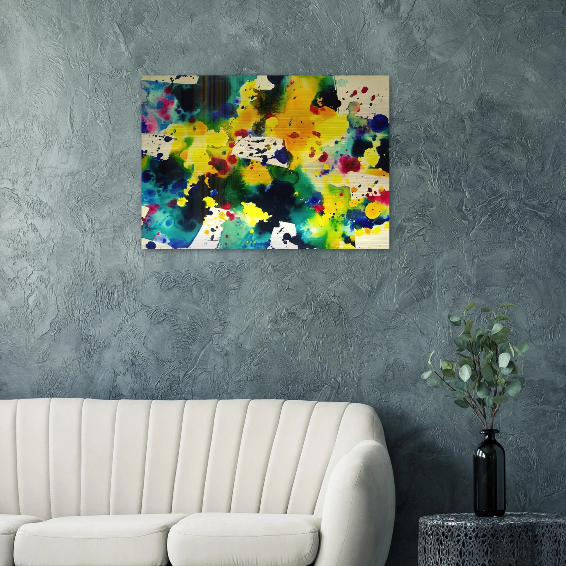 Tokyo - Sam Francis Brushed Aluminum Print - 70x100 cm / 28x40 inches | Sam Francis Aluminum Print | Sam Francis Prints