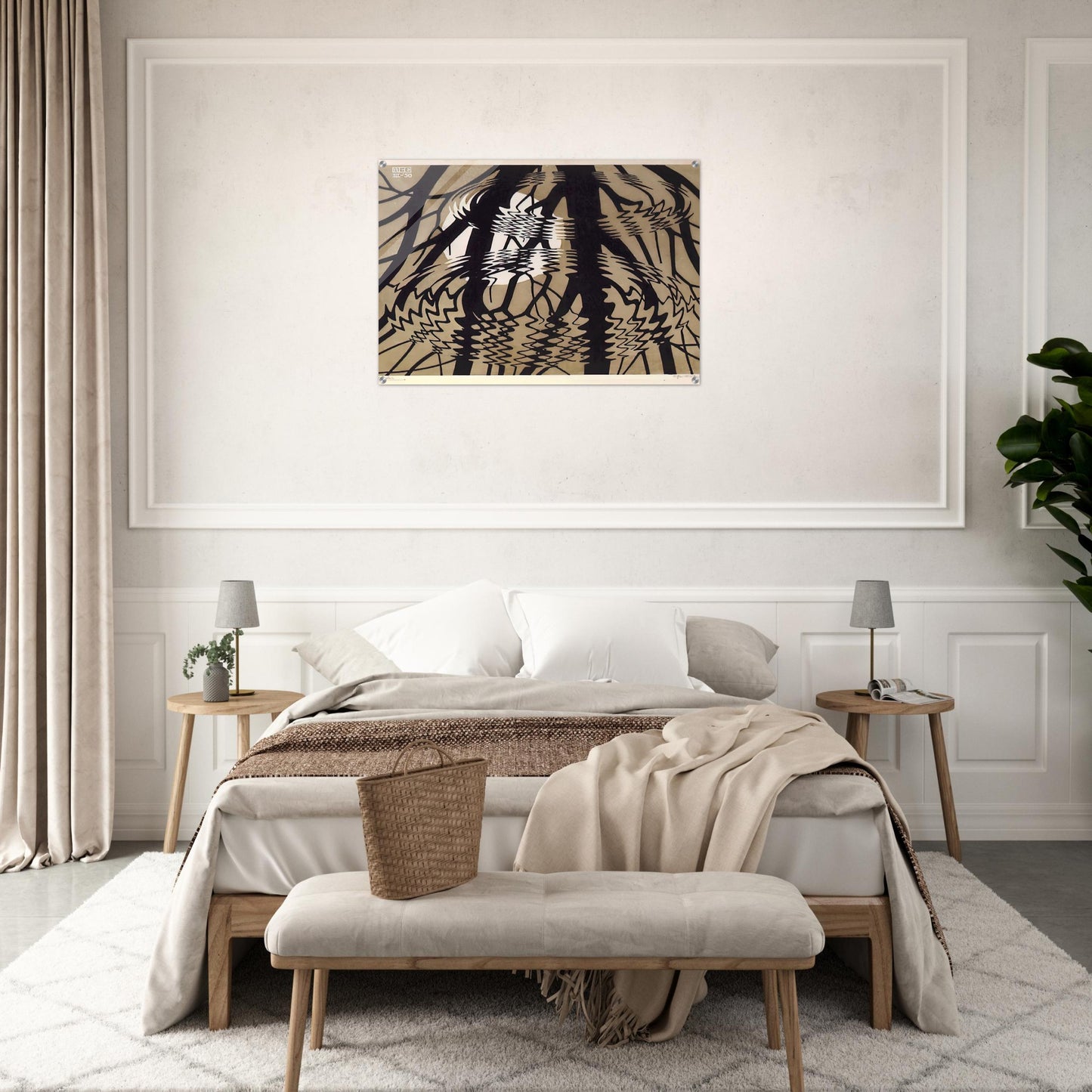 RIPPLED SURFACE COLOUR - MC Escher Acrylic Print - 70x100 cm / 28x40″ inches | Maurits Cornelis Escher Prints