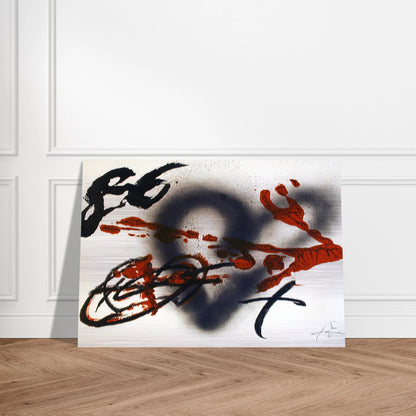 COEUR ET FLECHE 1985 - Antoni Tapies Brushed Aluminum Print - 70x100 cm / 28x40 inches | Antoni Tapies Aluminum Print | Antoni Tapies Prints