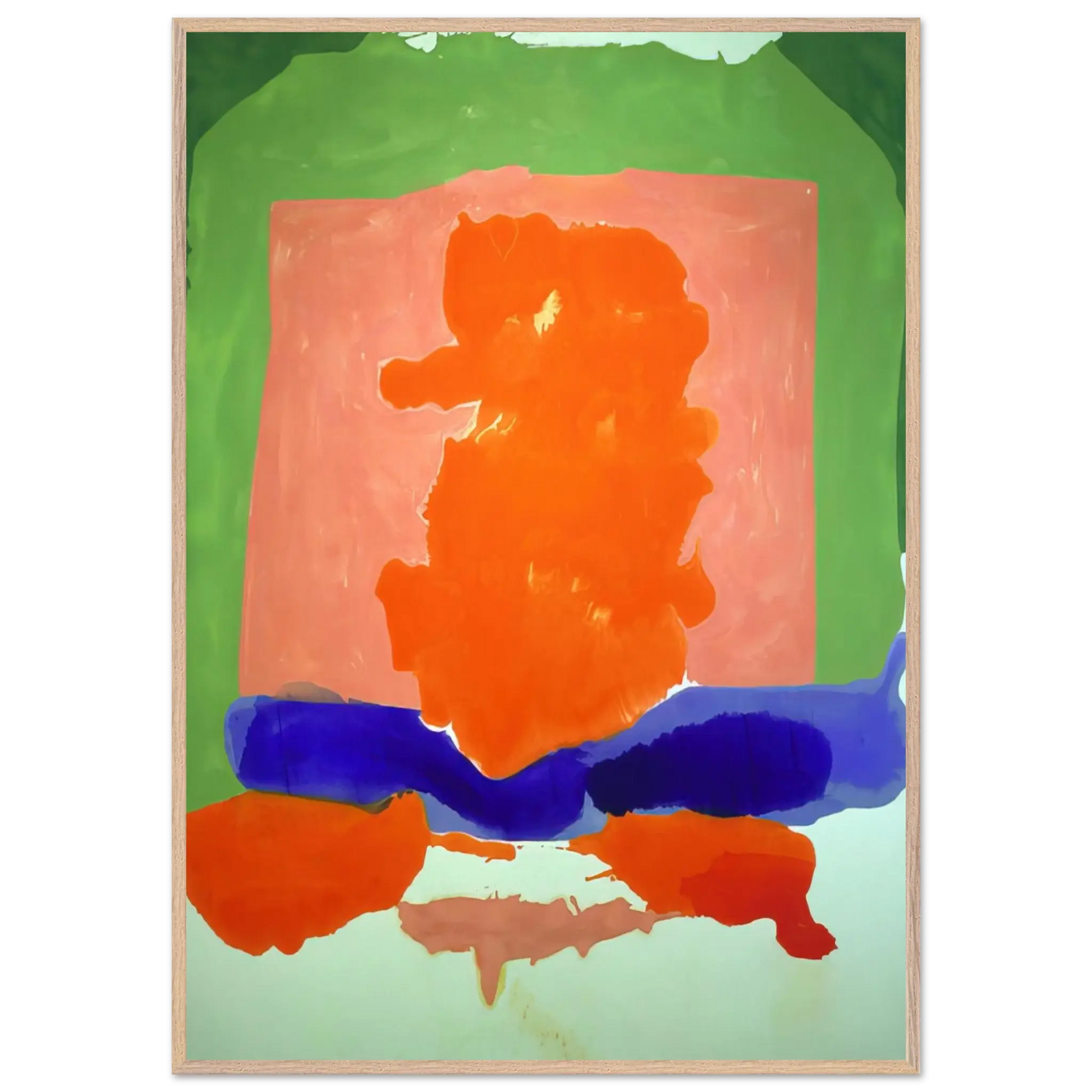 Helen Frankenthaler - Small s Paradise - 1964 Wall art - A3 (29.7 x 42  cm) - Premium Wooden Framed Poster With Fine Art Paper - Wood frame