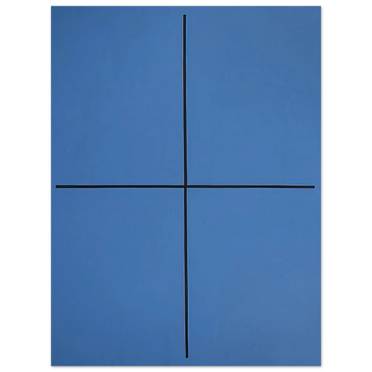 Leon Polk Smith - Event in Blue - 1994  75x100 cm / 30x40inches Fine Art Poster