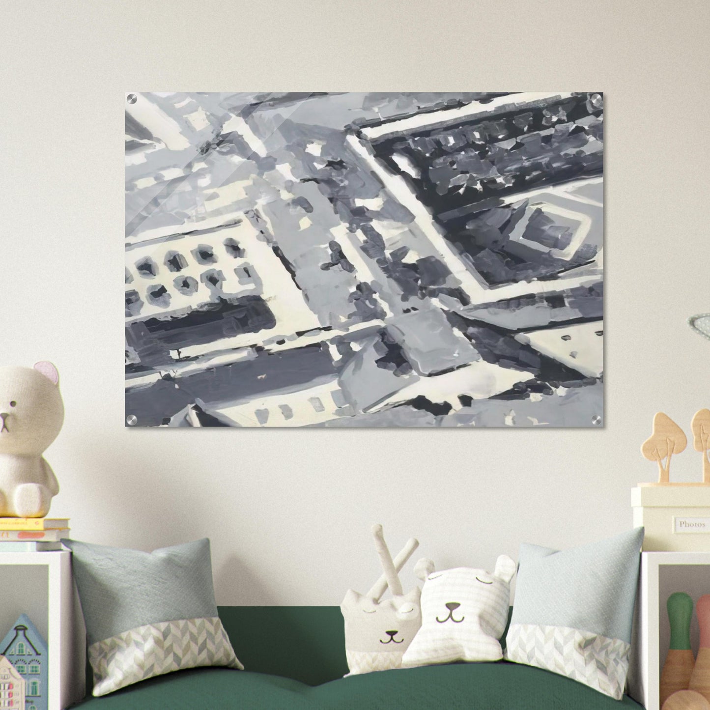 TOWNSCAPE M1 1968 - Gerhard Richter Acrylic Print - 70x100 cm / 28x40″ inches