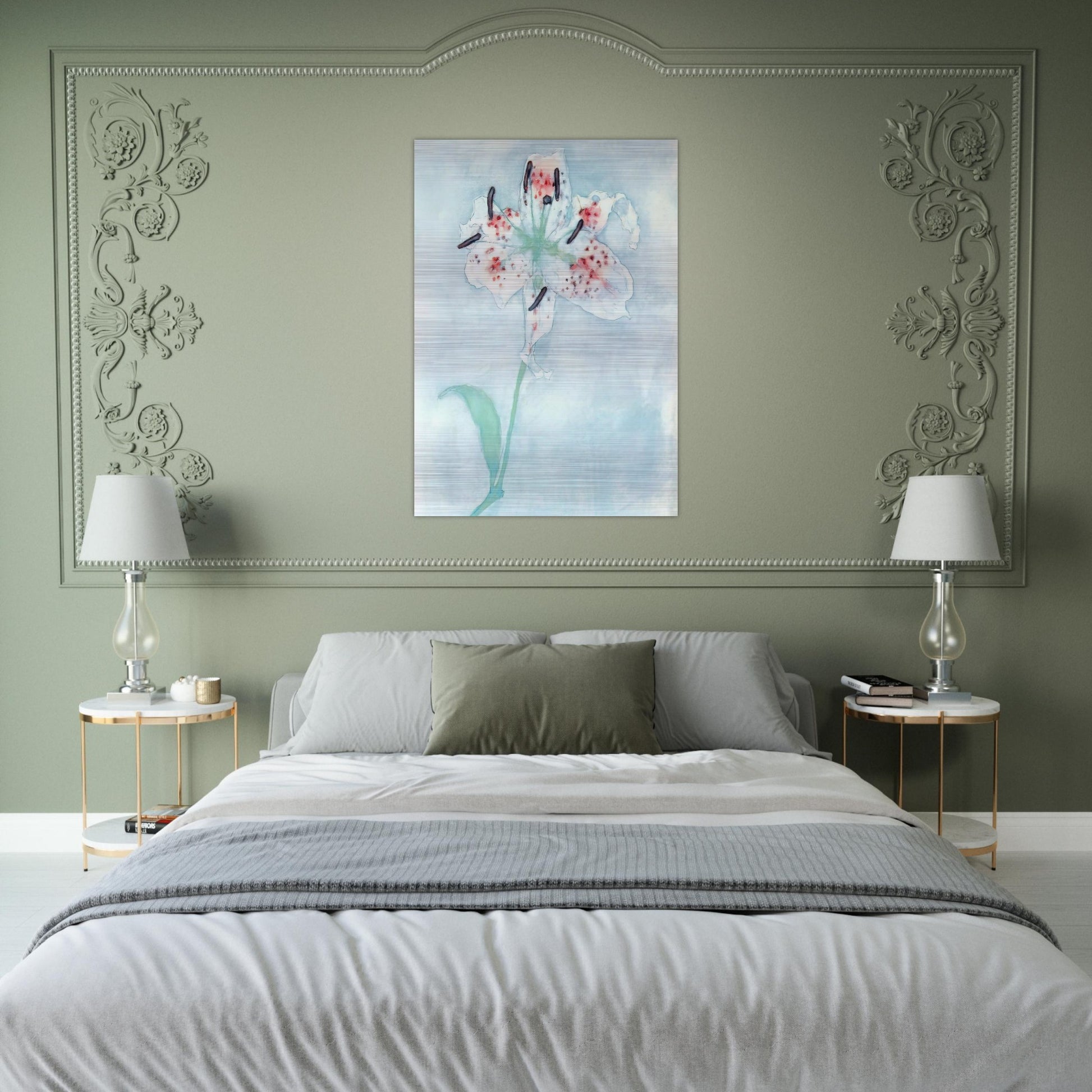 Lily - Piet Mondrian Brushed Aluminum Print - 70x100 cm / 28x40 inches | Piet Mondrian Aluminum Print | Piet Mondrian Prints