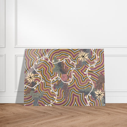 Possum Dreaming - 1996 - Clifford Possum Tjapaltjarri Acrylic Print - 70x100 cm / 28x40″ inches